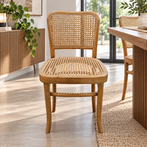Donnez à votre salle à manger une touche naturelle et chaleureuse avec une chaise en teck conçue pour un confort fiable et une utilisation durable. - Product Image 1