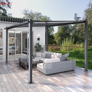 Pergola moderne et simple en aluminium et polycarbonate pour terrasse extérieure, abri de <span class=keywords><strong>voiture</strong></span> et garage, avec poteaux en aluminium, pour balcon, gazebo, <span class=keywords><strong>pavillon</strong></span> - Product Image 2