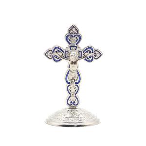 기독교 탁상 유일한 개인화된 십자가 금속 예수 십자가 8.5*5cm 서 있는 훈장 장신구 십자가 - Product Image 1