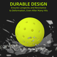 Vente directe d'usine, balles de pickleball rotatives durables sans couture de 74 mm à 48 trous, balles de pickleball de compétition
