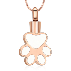 IJD21045 Pet Paw Scratch Carving Plakette Gedenk plakette Edelstahl Feuer bestattung Schmuck Charakter <span class=keywords><strong>Bone</strong></span> Ash Rack Souvenir - Product Image 3