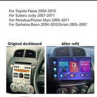 Autoradio Android pour Toyota Passo Daihatsu Boon Sirion Subaru Justy Perodua Myvi Stéréo GPS Navigation Unité principale