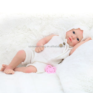 Poupée Reborn en silicone faite à la main de 18 pouces, poupée de mode peinte en peluche pour nouveau-né fille - Product Image 4