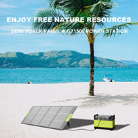 Panneau solaire pliable multifonctionnel à haut taux de conversion, ultra-fin, étanche, chargeur rapide pliable, 200W
