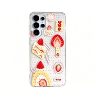 Coque de téléphone magnétique anti-empreintes digitales avec coussin d'air antichoc en TPU PET IMD double couche, design dessin animé, chargement sans fil