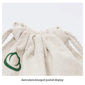 Customizable Size and logo Recycled Cotton Gift Bag with <b>Drawstring</b> Bag, Cotton Linen <b>Drawstring</b> Storage Pocket - Product Image 4