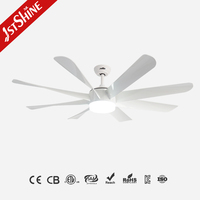 Ventilateur de plafond 1stshine 58 pouces avec pales en ABS, faible consommation d'énergie, qualité durable, robuste, pour la décoration intérieure