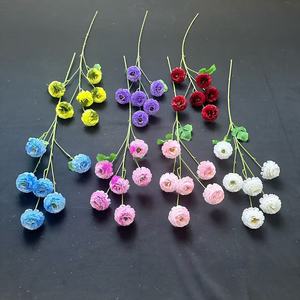 Flores de Peonía Artificiales Junheyuan, Rama Individual, en Blanco, Rosa, Rojo, Morado, Azul Cielo y Verde, para Decoración de Bodas, Hogar y Hoteles - Product Image 1