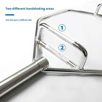 Barre de traction en acier GOREGAIN pour haltères, anneaux hexagonaux, grand trou, usage domestique, fitness professionnel, soulevé de terre, shrugs