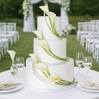 Fleurs artificielles blanches en EVA pour gâteaux, décorations de gâteaux de mariage, fleurs artificielles de calla blanches, très vendues