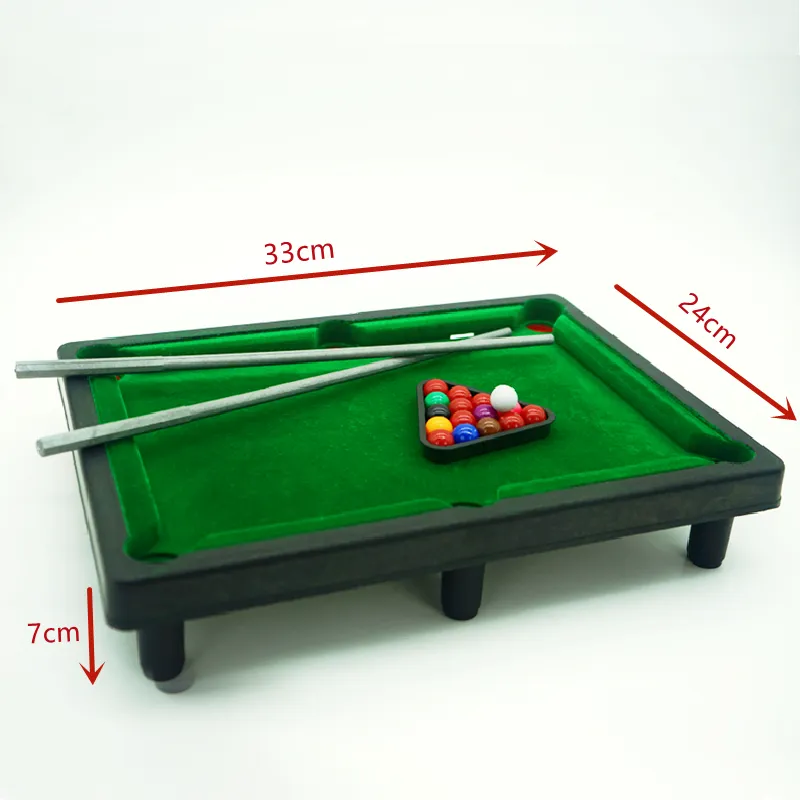 Mini Tabletop Pool Table Desktop Classic Billiard Game Set para Crianças e Adultos Brincar com Bolas de Bilhar Esportivas de Viagem