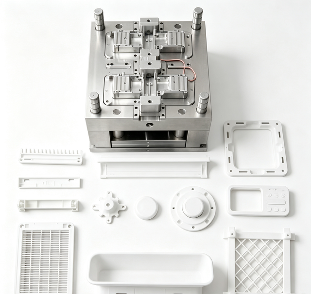 Custom ABS Plastic Injection Mold Design and Manufacturing for Shell Housing and Enclosure Components