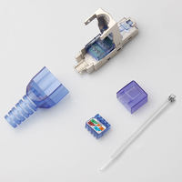 Conector de enchufe modular 8P8C RJ45 Cat7 de red sin herramientas de alta calidad, piezas de Telecomunicaciones