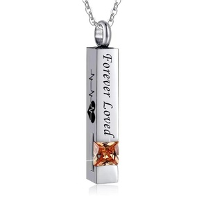 Kalung guci batu kelahiran 12 warna liontin untuk Kalung guci abu kremasi - Product Image 1
