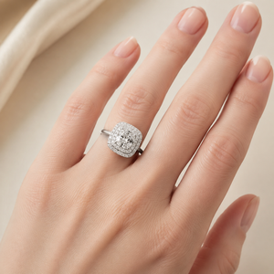 Anello quadrato con artiglio di tigre per donna, gioielli alla moda scintillanti - Product Image 2