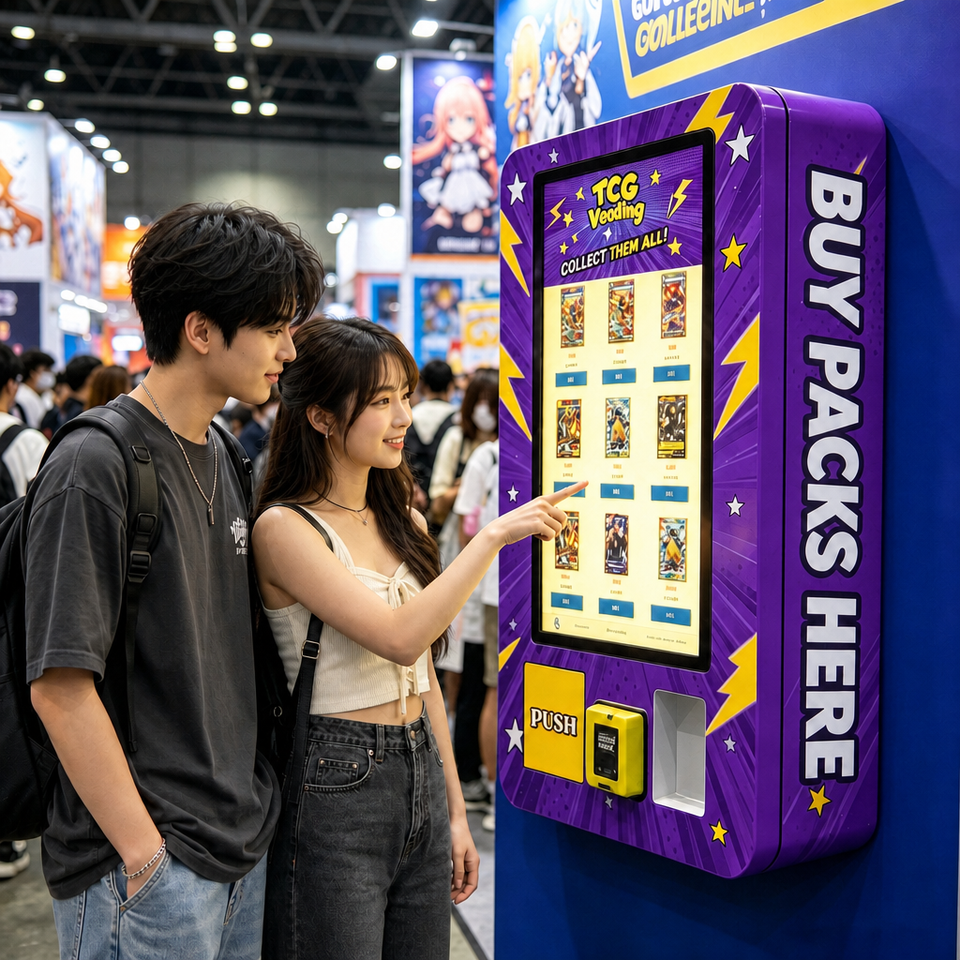 Wall Sticker Machine Card Sticker Vending Machine Wall Mounted Game Card Vending Machine 32 ...