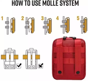 Du Lịch Ngoài Trời chấn thương Băng Mini y tế Survival Viện trợ đầu tiên túi khẩn cấp <span class=keywords><strong>Kit</strong></span> Viện trợ đầu tiên - Product Image 6