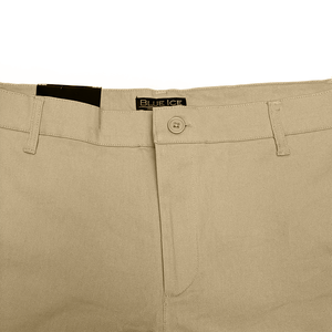 <span class=keywords><strong>Pantaloni</strong></span> Sportivi Casual da Uomo <span class=keywords><strong>in</strong></span> <span class=keywords><strong>Cotone</strong></span> Puro 100% Leggeri <span class=keywords><strong>con</strong></span> <span class=keywords><strong>Vita</strong></span> Elastica, Taglio Dritto, Colore Kaki - Liquidazione Stock - Product Image 4