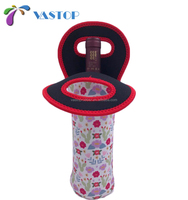 Sac isotherme pour bouteille de vin imprimé sur mesure-Support en néoprène isolé personnalisé de 750ml, cadeau promotionnel idéal et essentiel pour une fête