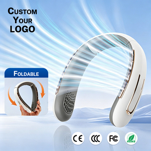 Ventilador de Cuello Manos Libres con LOGO Personalizado, USB, Sin Aspas, Motor Sin Escobillas, Brisa Refrescante, Venta al por Mayor OEM, Proveedor de Fábrica - Product Image 1