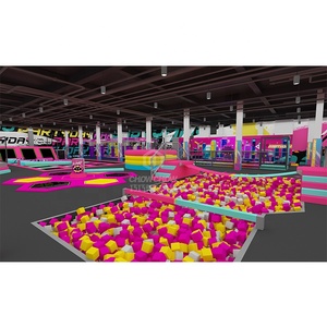 Qiaoqiao, <span class=keywords><strong>Parque</strong></span> de Trampolines Interactivo de 6000 Metros Cuadrados, Centro de Juegos Comercial, Equipo de Juegos Interior para Niños - Product Image 2