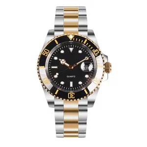 Custom 3 Atm Duik Mannen Luxe Mode Horloges Rvs Quartz Sport Horloges Voor Mannen