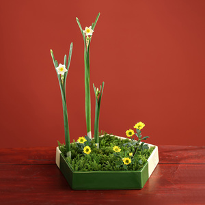 Petits pots de fleurs en céramique d'origine de style <span class=keywords><strong>japonais</strong></span> importés avec le même tissu et le même style de cuisson du Japon - Product Image 1