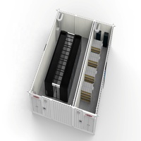 Nouvelle Arrivée : Centre de Données Conteneurisé 40 pieds, Refroidissement par Air, 8 Racks Serveurs, 600mm, Livraison en 30 Jours pour Nœuds Edge de Villes Intelligentes