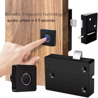 Best Sales Hochwertiges Smart Fingerprint Schubladen schloss ABS Electric Fingerprint Cabinet Lock Smart Home Cabinet Lock