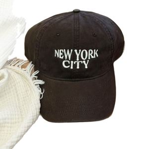 Wholesale Adjustable Custom 5/6 Panel Dad <b>Hat</b> 3D Embroidery Logo NEW YORK Baseball Caps Sporty Unisex Common Fabric - Product Image 5