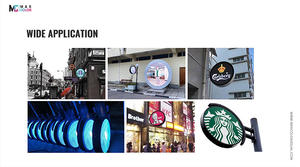 في الأماكن المغلقة والخارج P2 P2.5 P4 P5 P6 P8 جانب واحد مزدوج الجانب لافتات مستديرة شعار ليد عرض لافتات - Product Image 6