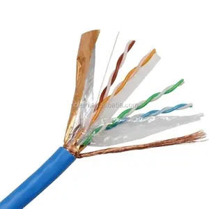 Bolein Fabricante Sftp 100% Pure Copper Pass Through Ethernet Network Cat 7 Cable 305m Roll Price