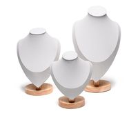 Présentoir à bijoux en bois personnalisé pour magasin de détail, support de présentation de colliers, ensemble de présentoirs à bijoux