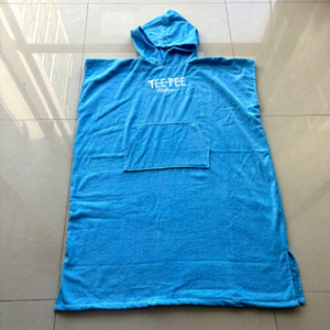 Poncho con Capucha <span class=keywords><strong>de</strong></span> Algodón 100% Turco Ecológico, Moderno, Sin Arena, <span class=keywords><strong>de</strong></span> Secado Rápido, con Estampado y Bolsillos, para <span class=keywords><strong>Playa</strong></span> - Product Image 1