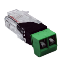 Adaptador de red con cabeza de cristal Conector RJ45 RJ45 a Terminal 485 Categoría de producto Accesorios de conector