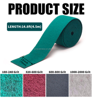Rouleau de tampons à récurer vert robuste Roue en nylon à usage général Outil abrasif de nettoyage OEM personnalisable