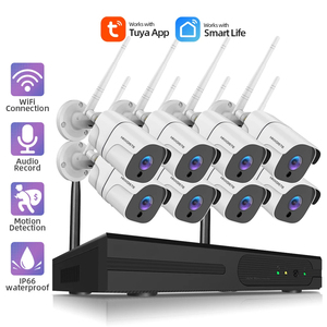 Hệ Thống Camera An Ninh WiFi Ngoài Trời 8 Kênh H.265 + DVR Và 8 Camera CCTV Gia Đình Chống Thấm Nước IP IP66 Không Dây, Smart Play CC502 - Product Image 2