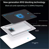 RFID Blocking PVC Card NFC Blocker 13.56MHz Protection Wallet Shield Anti-Skim Mini Portable Tag Credit Card Protector