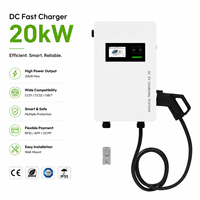EVEGO Nouvelle borne de recharge rapide DC à faible consommation 20 kW avec compteur intelligent OCPP 2.0.1, contrôle certifié TUV, paiement 4G POS, station de recharge pour véhicules électriques 5 pouces