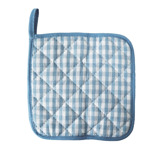 เบาะรองนั่งสี่เหลี่ยมสีฟ้า