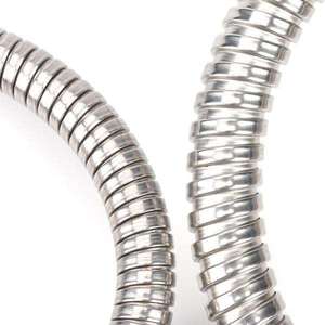 Conducto Flexible de Acero Inoxidable 304 Waves 201, Funda de Protección de Cables con Bloqueo Simple para Gestión de Cables Eléctricos - Product Image 4
