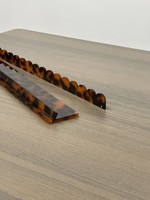Nouveau design – Pousseurs de mahjong en acrylique effet écaille de tortue, 17,5 et 20 pouces, luxe contemporain, portables et durables, pour 4 joueurs