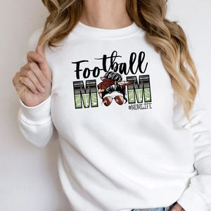 Fútbol mamá moño desordenado lazo para el pelo Impresión <span class=keywords><strong>de</strong></span> transferencia <span class=keywords><strong>de</strong></span> calor listo para enviar para bolsas <span class=keywords><strong>de</strong></span> ropa <span class=keywords><strong>sudadera</strong></span> sudaderas con capucha deportes envío gratis - Product Image 4
