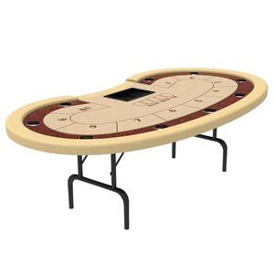 Lucky YH — Table pliante 96 pouces, siège de Poker Texas, couleur personnalisée, de haute qualité, vente en gros, avec coupe d'eau - Product Image 2