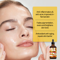 Huile Essentielle de Massage Corporel au Curcuma 100% Naturelle 250ml avec Huile de Racine de Curcuma pour une Peau Éclatante et un Teint Unifié