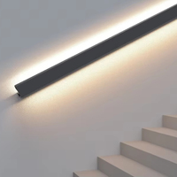 Escalera de canal de iluminación de borde LED SDW78.8X95MM para iluminación de pasamanos de escalera