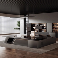 Muebles de Oficina Económicos de Alta Calidad, Escritorio Ejecutivo Creativo Convertible de Alto Brillo, Mesa Estética para Computadora