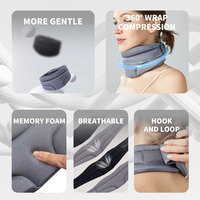 Support de nuque réglable avec mousse à mémoire de forme pour soulager les douleurs cervicales et corriger la posture