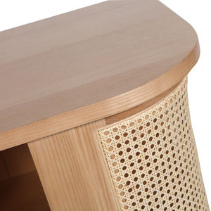 Aparador Contemporáneo de Ratán con Puerta Corredera, Mesa Consola, Mueble para el Hogar, <span class=keywords><strong>Bar</strong></span>, Sala de Estar, Entrada, Hotel o Apartamento - Product Image 6