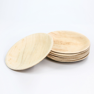 Areca Assiettes Alimentaires Feuille de <span class=keywords><strong>Palmier</strong></span> Vaisselle Assiettes Rondes Biodégradables Jetables - Product Image 5